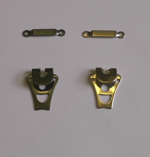 Trouser Fasteners - 1 set of 2 piece Hook & Bar Silver col Steel